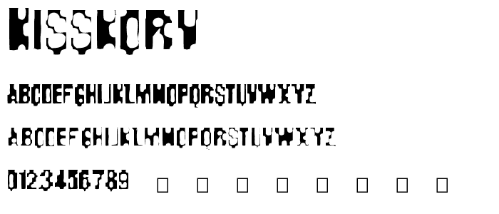 Kisskorv font