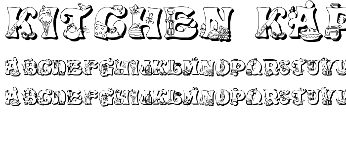 Kitchen Kapers II font