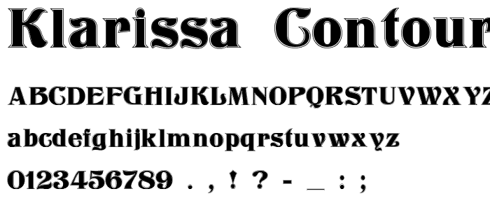 Klarissa Contour font