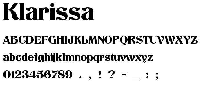 Klarissa font