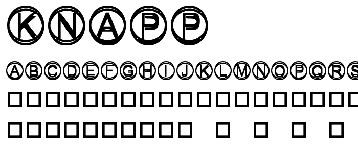 Knapp font