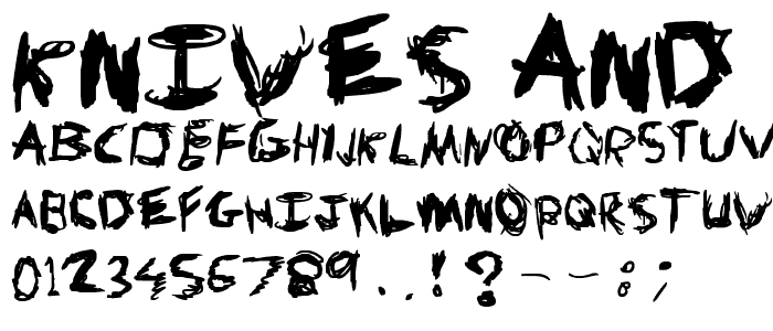 Knives and Pens font