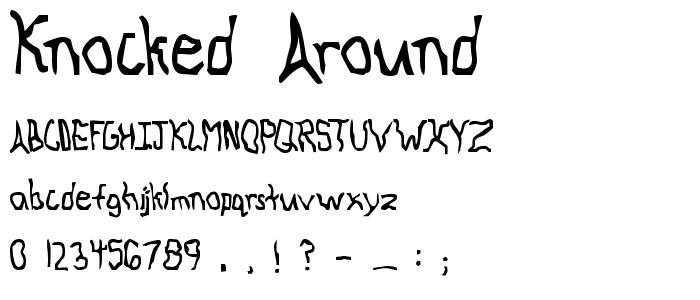 Knocked Around font