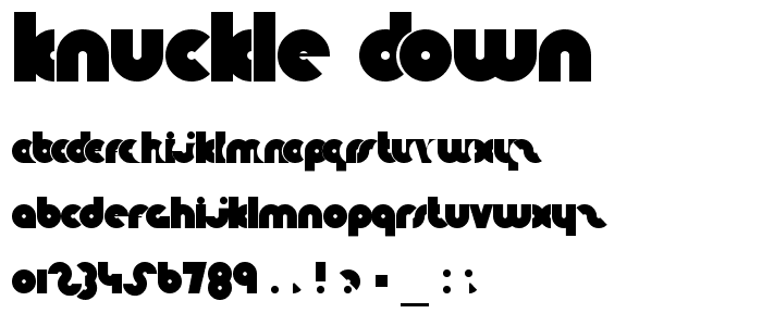 Knuckle Down font