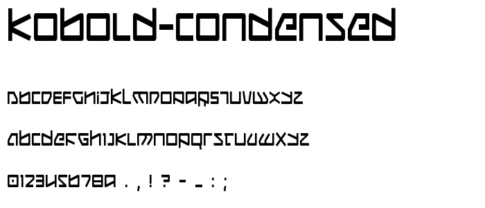 Kobold Condensed font