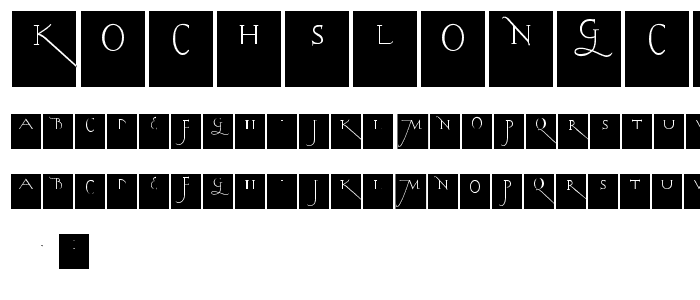 KochsLongCapsSquares font