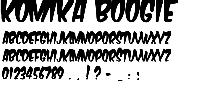 Komika Boogie font