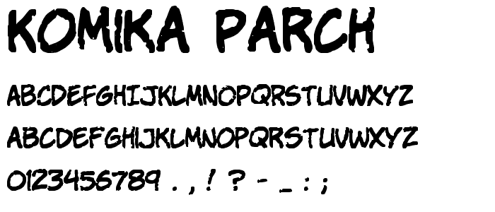 Komika Parch font