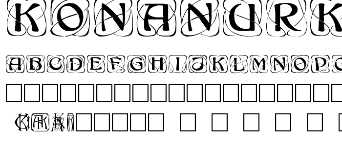 KonanurKaps Kaps:001.001 font