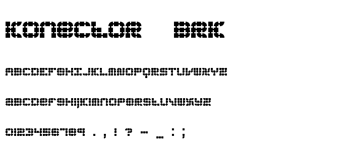 Konector -BRK- font