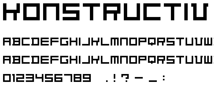 Konstructiv font