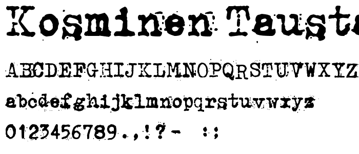 Kosminen taustasateily font