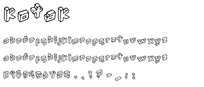 Kotak font