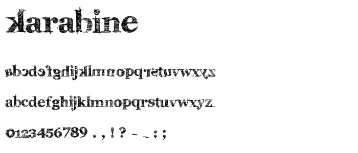 karabinE_ font