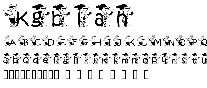 kgblah font