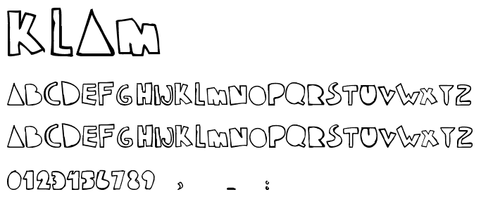 klam font