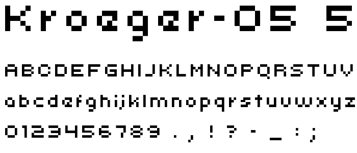 kroeger 05_54 font