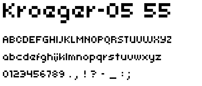 kroeger 05_55 font