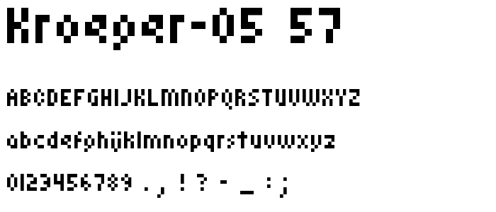 kroeger 05_57 font