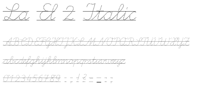 LA El 2 Italic font