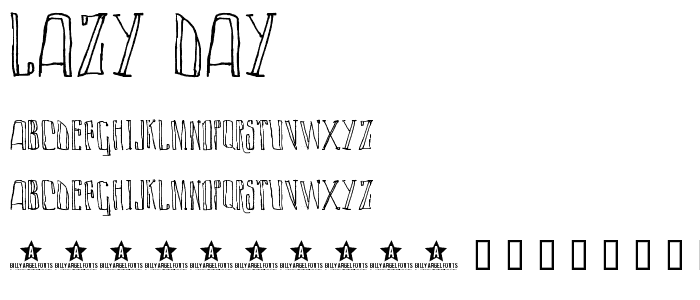 LAZY DAY font