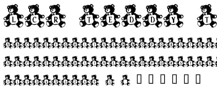 LCR Teddy Tyme font