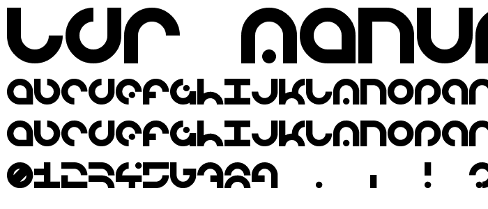 LDR MANUFACTURE Regular font