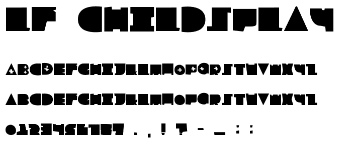 LF Childsplay font