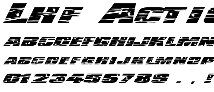 LHF Action Movie font