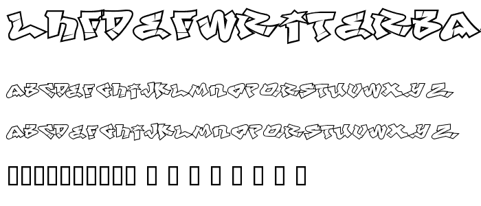 LHFdefwriterBASE font