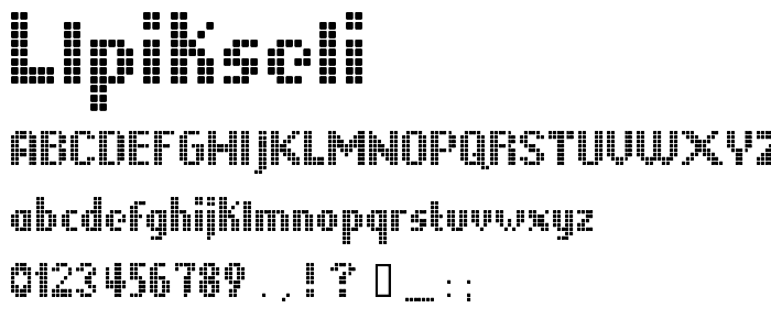 LLPikseli font