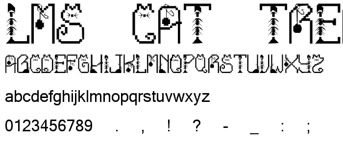 LMS Cat Treats font