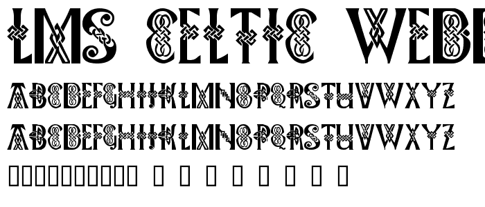 LMS Celtic Wedding font