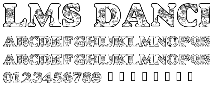 LMS Dancing Rag Dolls font