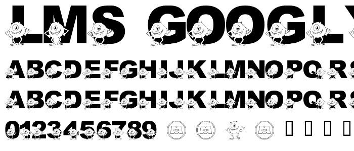 LMS Googly Bear font