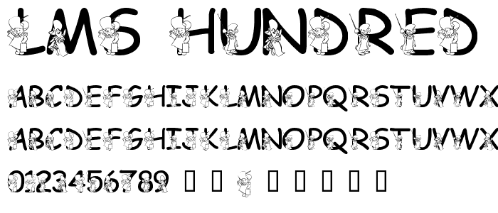 LMS Hundred Acre Halloween font