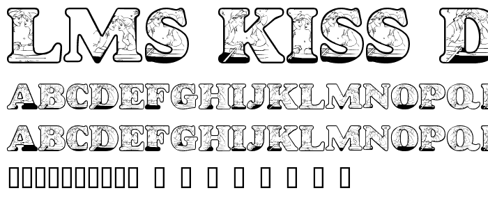 LMS Kiss de_ Girl font