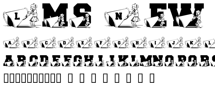 LMS New Cheerleader font