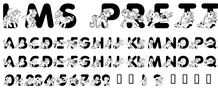 LMS Pretty Pony font