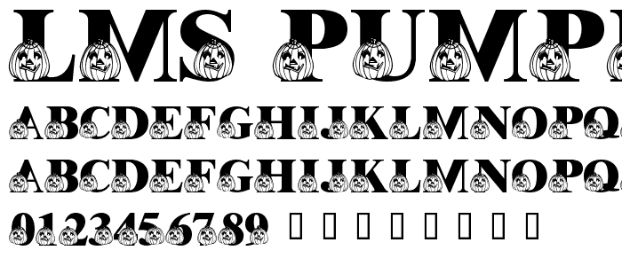 LMS Pumpkin Pal font