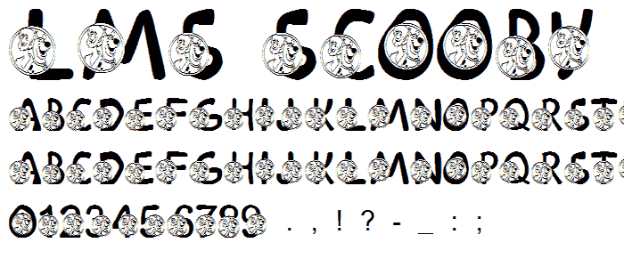 LMS Scooby Dooby Doo font