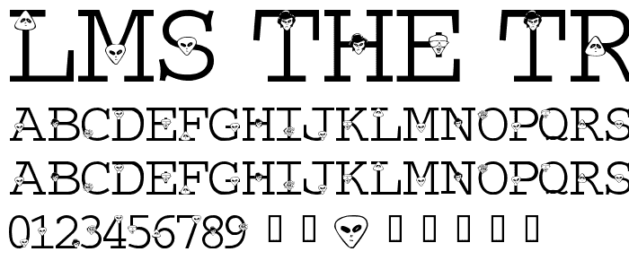 LMS The Truth Is Out There font