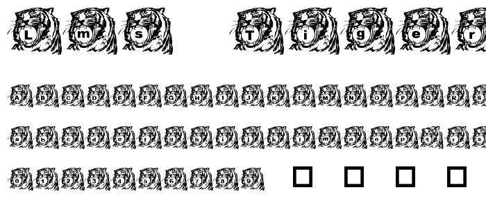 LMS Tiger Toy font