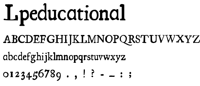 LPEducational font