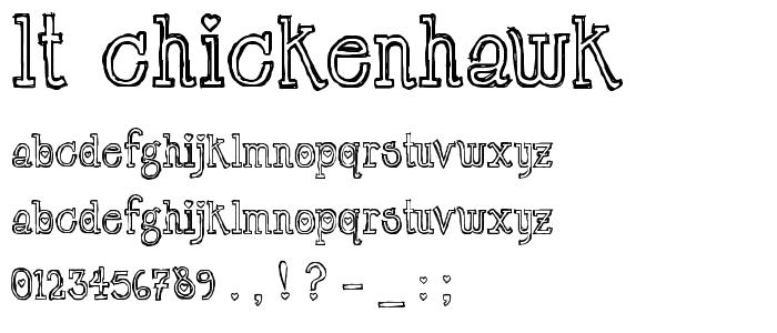 LT Chickenhawk font