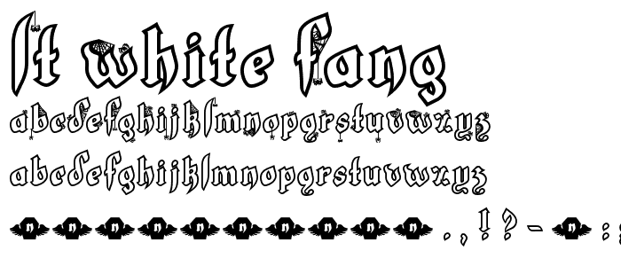 LT White Fang font