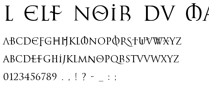 L_Elf Noir du Mal Normal font