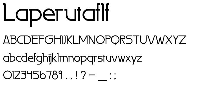 LaPerutaFLF font