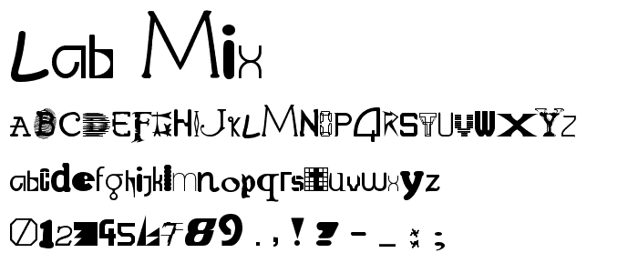 Lab Mix font