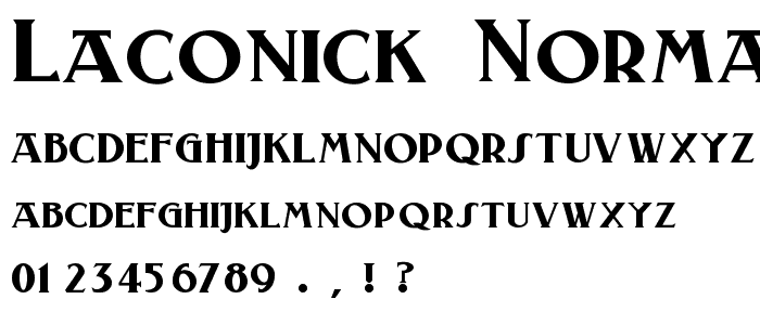 Laconick-NormalA font